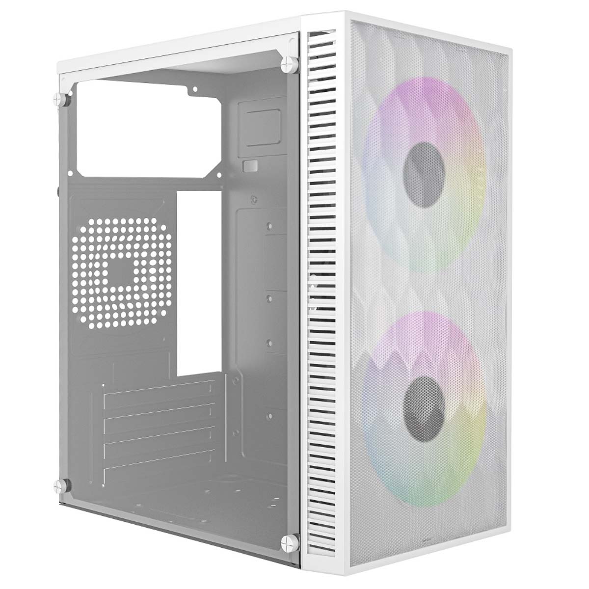 Gabinetes Para Computadoras ACTECK GC470 Gabinete Mini Torre Fuji GC470 Advanced Series Factor Micro Atx - Mini ITX Panel Lateral Cristal Templado Incluye 2 Ventiladores 120mm FRGB - Código: AC-939515 | Compra en Guadalajara