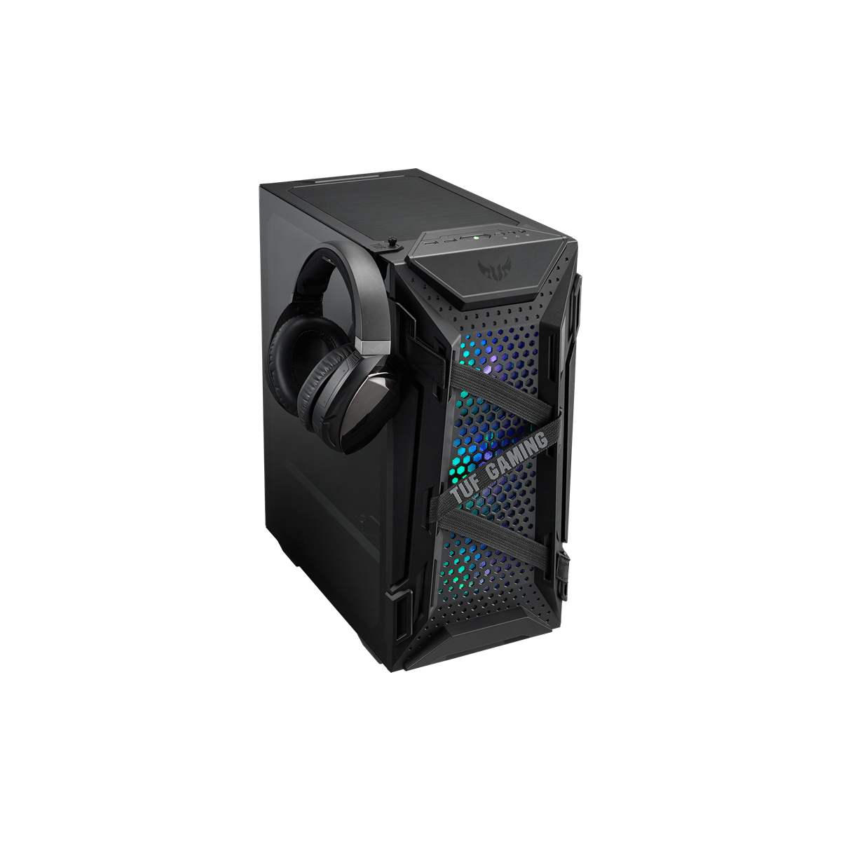 ASUS TUF Gaming GT301 - Mid tower - ATX - panel lateral con ventana cristal templado - USB/Audio - Hp