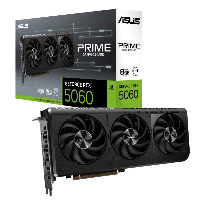 TARJETA DE VIDEO ASUS PRIME-RTX5060-8G 8GB GDDR7 128BIT PCI-E 5.0 HDMI 3DP 3 FAN - Gigabyte