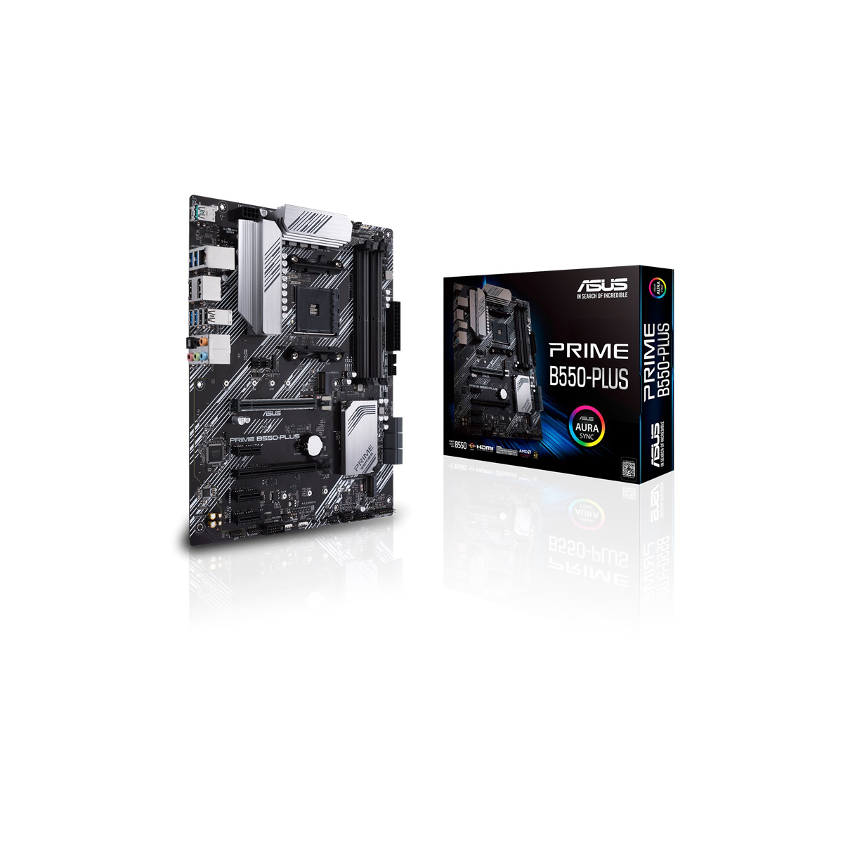 Motherboard Asus  Prime B550 Plus  Socket Am4 4 Ddr4 4866 Vga Hdmi Dvi D M 2 Micro Atx - PRIME B550-PLUS