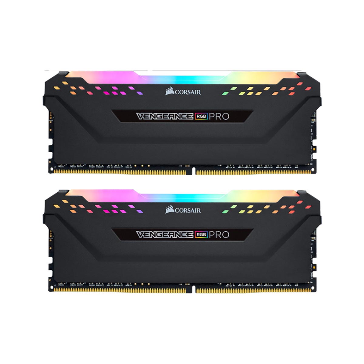 Memoria Dimm Ddr4 Corsair  Cmw16Gx4M2A2666C16  16Gb 2666Mhz  2X8Gb  Vengeance Rgb Pro Negro Cl16 - CMW16GX4M2A2666C16