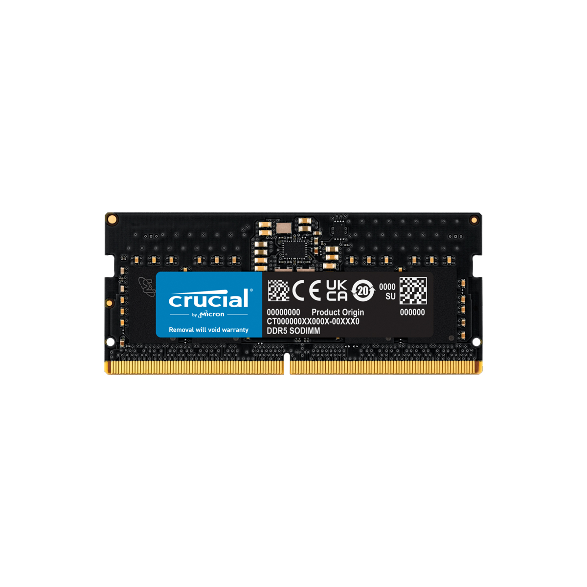 MEMORIA SODIMM DDR5 CRUCIAL CT8G48C40S5 8GB 4800MHZ CL40 CT8G48C40S5 - Crucial By Micron - Ssd