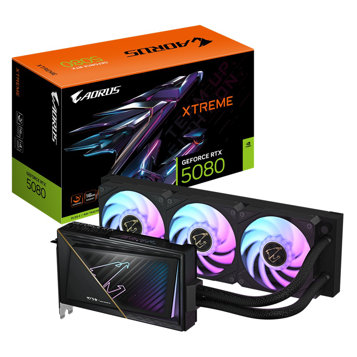 GV-N5080AORUSX W-16GD TARJETA DE VIDEO GIGABYTE GV-N5080AORUSX W-16GD RTX 5080 16GB GDDR7PCIE 5.0HDMI3DP3FAN