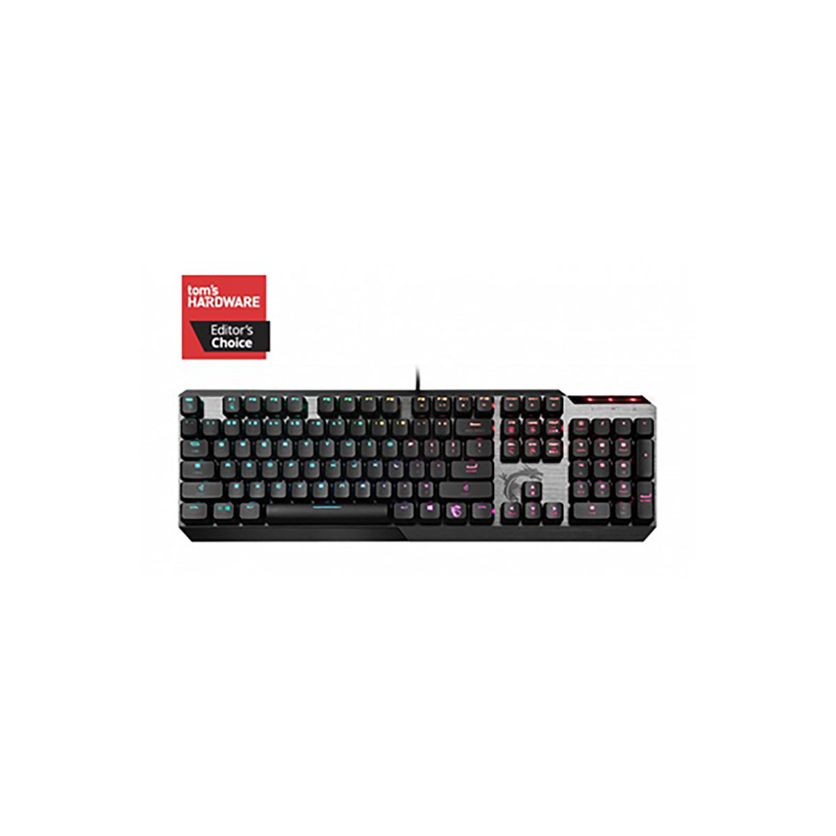 TECLADO MSI (VIGOR GK50 LOW PROFILE US) USB, RGB,KEYS ROLLOVER, MECANICO - VIGOR GK50 LOW PROFILE US