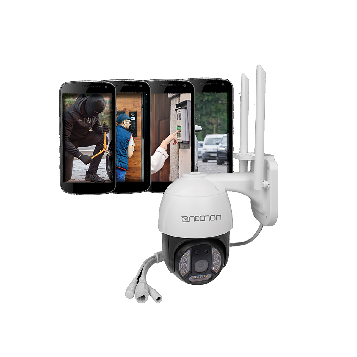 CAMARA IP NECNON NBCS3E122M EXTERIOR2MPIPX66HD1080PMICRO128GBWIFIALTAVOZ/MICROSENSOR MOV - Código: NBCS3E122M | Compra en Guadalajara