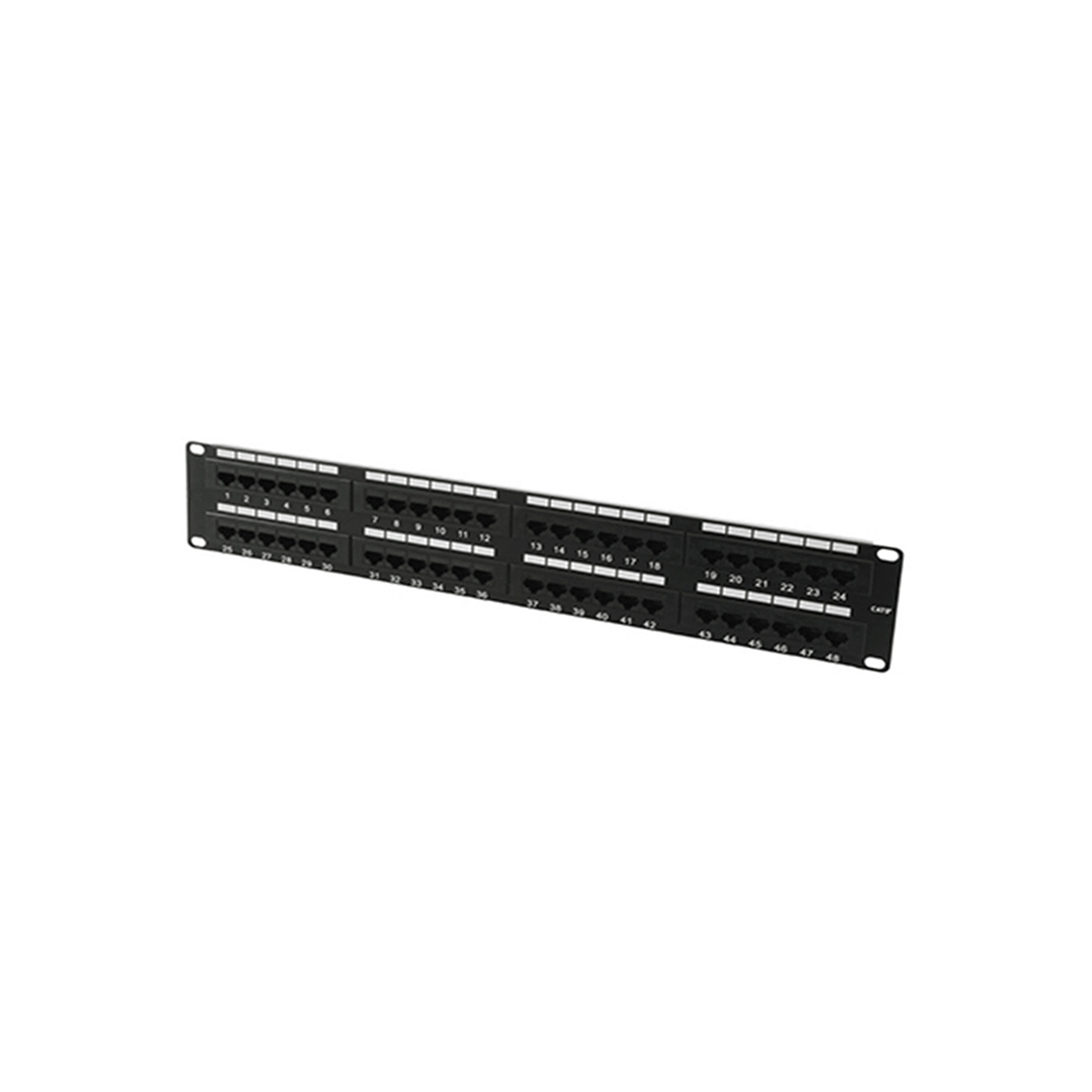 PATCH PANEL NITROTEL 48 PUERTOS UTP CAT.5E 110 IDC T568A/B NTPP5E48U - Código: NTPP5E48U | Compra en Guadalajara