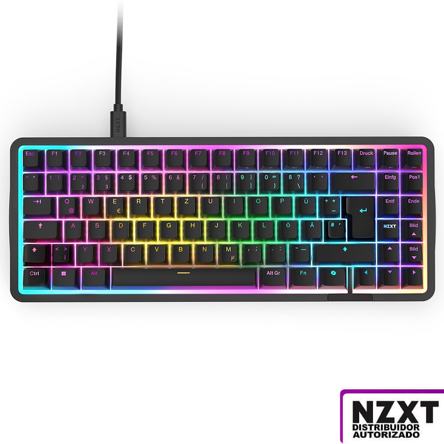TECLADO MECANICO NZXT FUNCTION ELITE RGB BLACK - Acteck