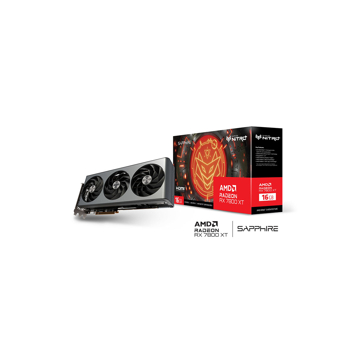 TARJETA DE VIDEO SAPPHIRE NITRO RX7800XT GDDR6 16GB 11330-0 11330-01-20G - Código: 11330-01-20G | Compra en Guadalajara