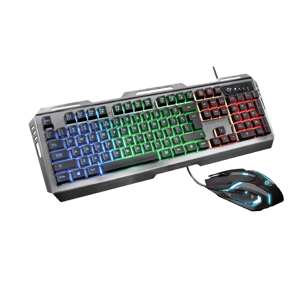 22460 Teclado Y Mouse Trust Gxt  22460  845 Tural Gaming Combo Black Espa  Ol