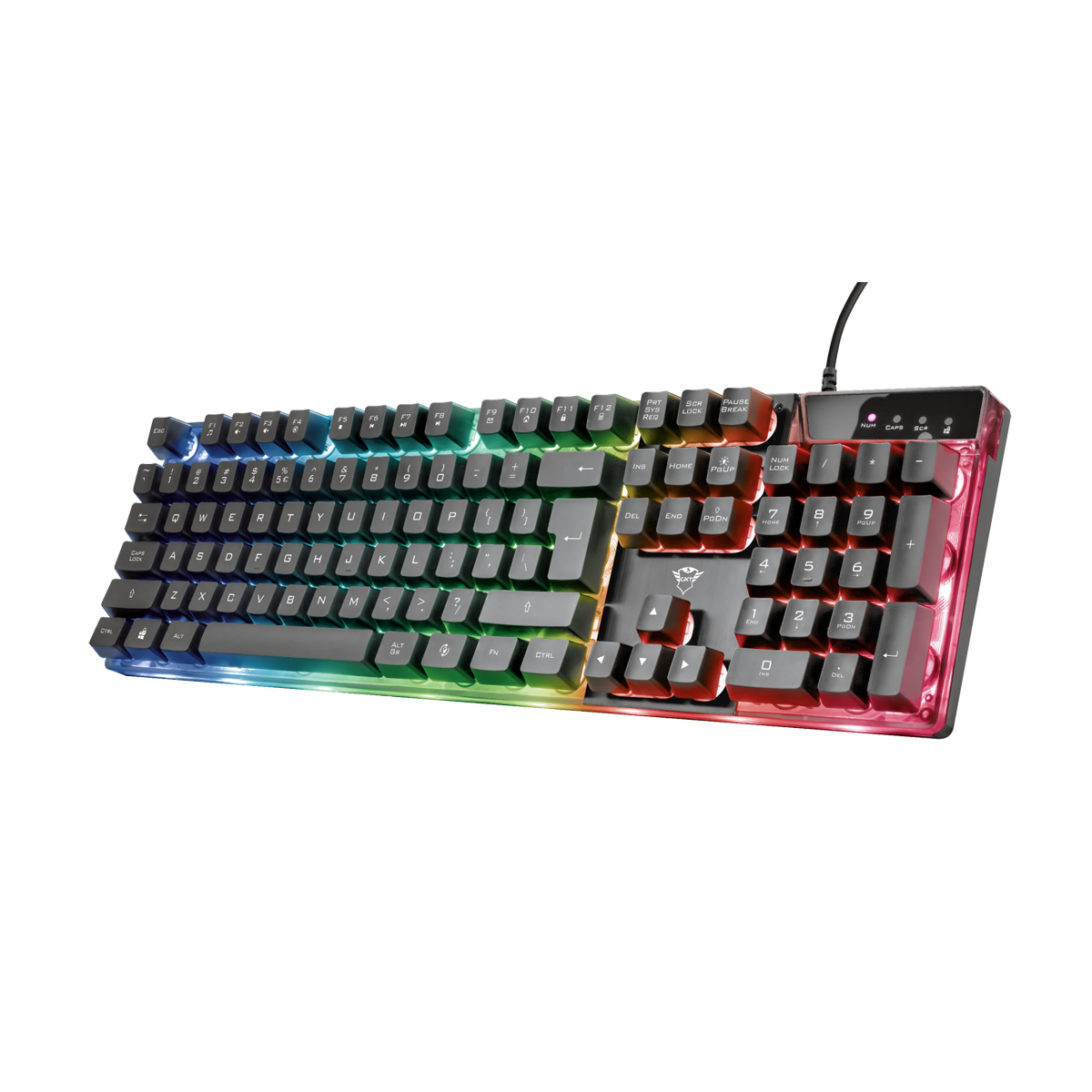 23823 Teclado Trust Gxt  23823  835 Azor Illuminated Gaming Keyboard Espa  Ol