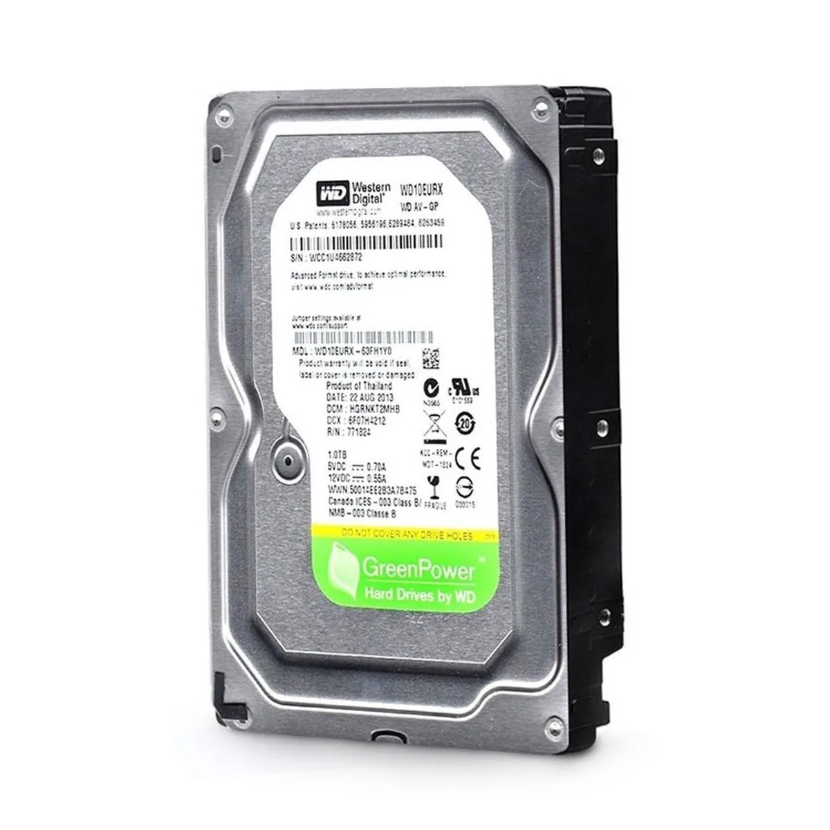 DISCO DURO WD 1TB 3.5 5400RPM SATA3 NEW PULLS - Código: DDSAPWDI1TB54 | Compra en Guadalajara