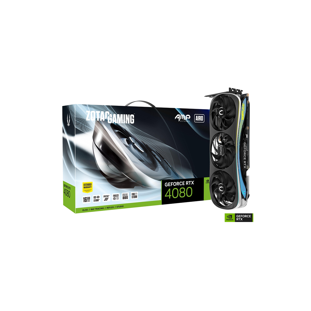 GPU ZOTAC GEFORCE RTX 4080 XTREME AIRO 16GB GDDR6X ZT-D40810B-10P - Código: ZT-D40810B-10P | Compra en Guadalajara